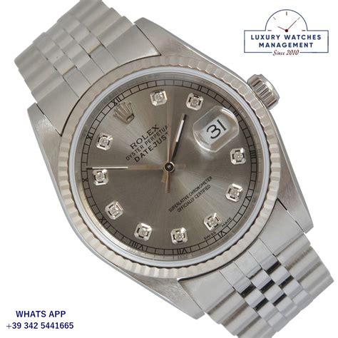 rolex 16234 grey dial|rolex 16233 diamond bezel.